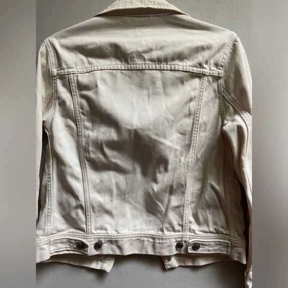 Sunday Best Aritzia cotton white denim jean oversized jacket  Sz XS - Picture 3 of 9